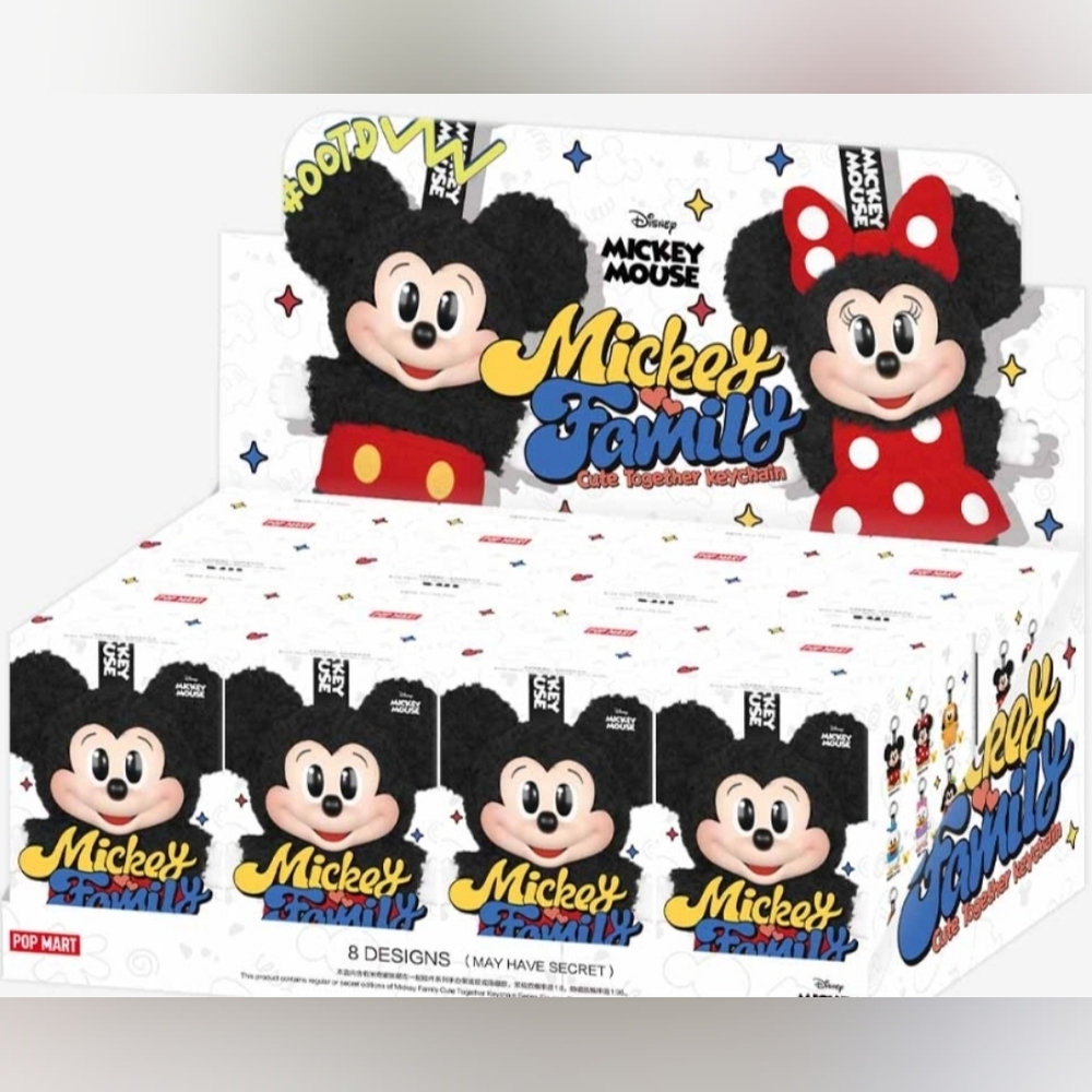AUTHENTIC POPMART Mickey Family Cute Together Keychain/Bag Charm - DAISY 💜🩷💜 - Picture 10 of 11